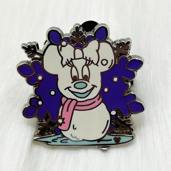 🔮 5/$25 Disney Minnie Snowman‎ Pin - Picture 1 of 3